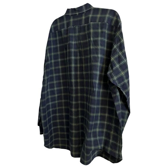 Ralph Lauren 3XLT 3TGL BIG & TALL Green & Yellow Checkered Buttoned Long Sleeve - Picture 3 of 16